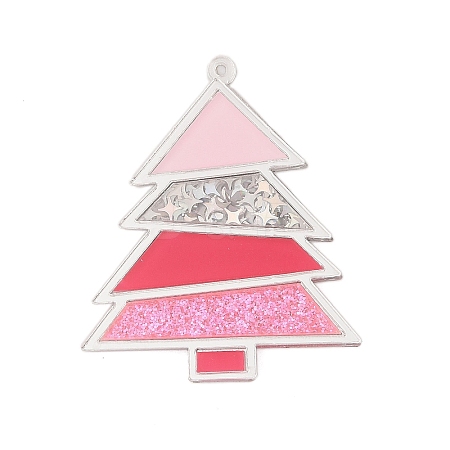 Christmas Theme Opaque Printed Acrylic Big Pendants LS-SACR-S034-14A-1