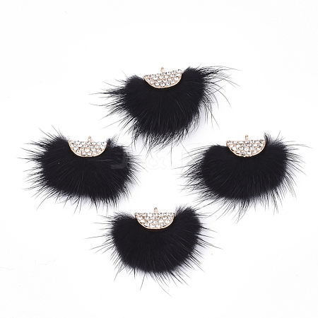 Faux Mink Fur Tassel Pendant Decorations FIND-T040-20-1