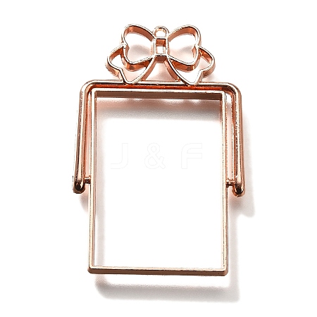Alloy Open Back Bezel Pendants PALLOY-I223-10RG-1