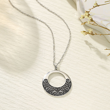 Ethnic Style Ring Zinc Alloy Pendant Necklaces WGBAA9D-03-1