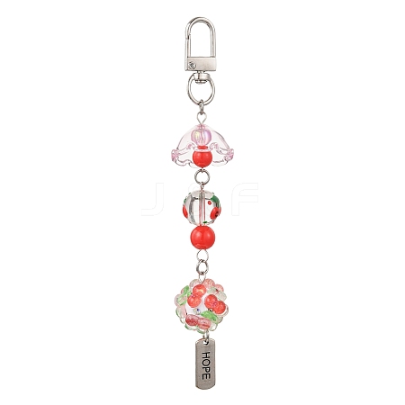Handmade Polymer Clay & Acrylic & Resin & Glass Pendant Decorations KEYC-FS00037-05-1
