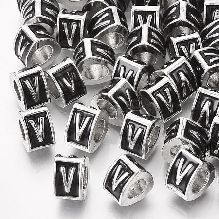Alloy European Beads MPDL-S038-09V-1