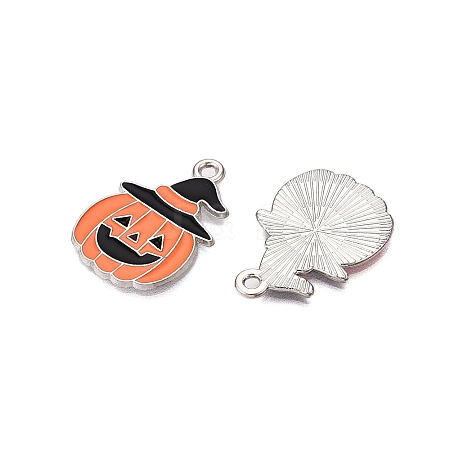 Halloween Theme Alloy Enamel Pendants ENAM-T020-08A-1