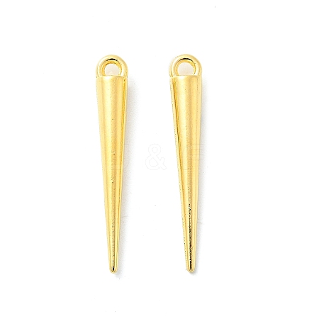 Tibetan Style Alloy Spike Pendants TIBEP-A16461-G-RS-1