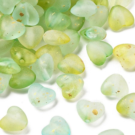 Frosted Transparent Acrylic Beads X1-OACR-F013-07-1