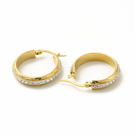 Crystal Rhinestone Hoop Earrings EJEW-M214-16A-G-1