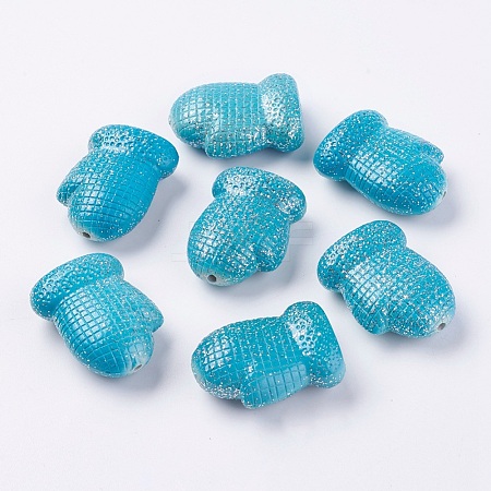 Colorful Acrylic Beads PAB952Y-5-1