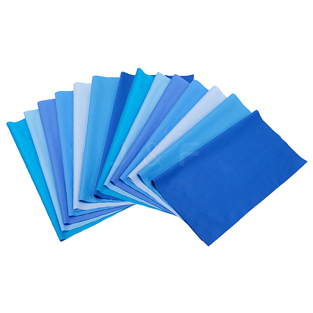 7Pcs Cotton Pure Color Fabric AJEW-WH0481-631B-1