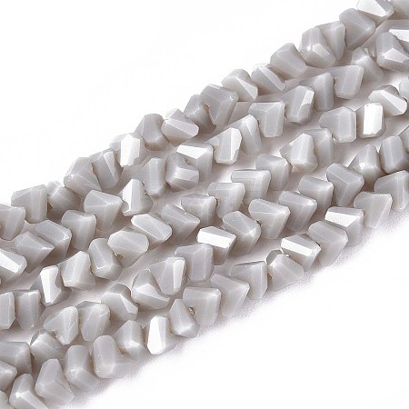 Opaque Glass Beads Strands GLAA-N019-4mm-21-1