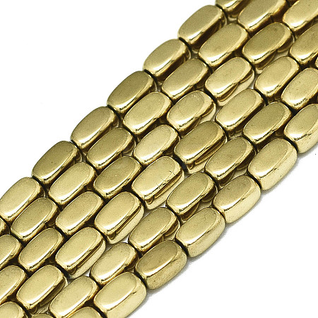 Electroplate Non-magnetic Synthetic Hematite Beads Strands X-G-S352-65A-01-1