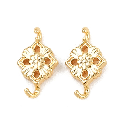 Brass Connector Charms X-KK-H078-28G-1