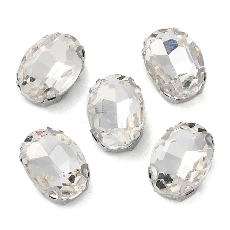 Oval Sew on Rhinestone RGLA-L028-02A-01-1