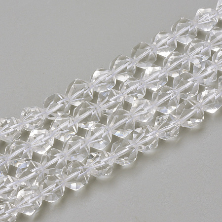 Natural Quartz Crystal Beads Strands G-S149-6mm-24-1