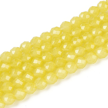 Imitation Jade Glass Beads Strands GLAA-T028-4mm-11J-1