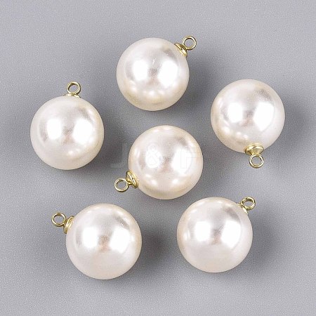 ABS Plastic Imitation Pearl Pendants FIND-H052-01I-01KCG-1
