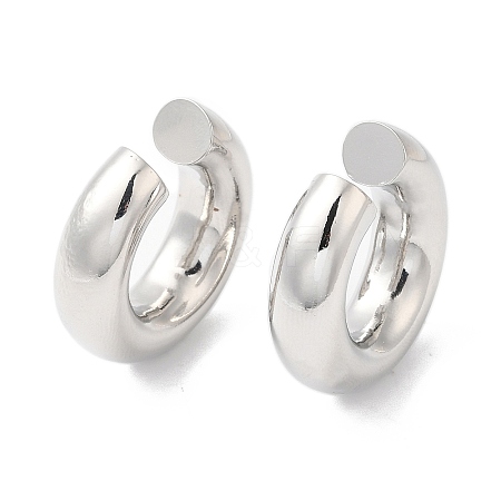 Rack Plating Brass Round Cuff Earrings EJEW-R150-16P-1