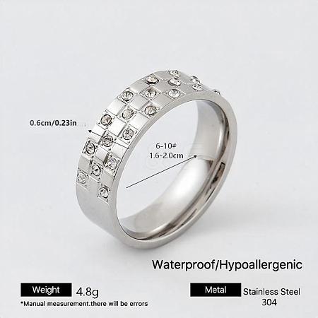 304 Stainless Steel Finger Rings for Women MF5435-21-1
