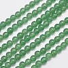 Natural & Dyed Malaysia Jade Bead Strands G-A146-4mm-A04-1