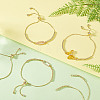 12Pcs Brass Beaded Slider Bracelets MAK-GA0001-02-5