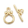 Brass Toggle Clasps KK-C216-10G-2