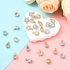 60Pcs 6 STYLES Alloy Charms ZIRC-YW0001-22-5