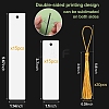 DIY Sublimation Blank MDF Wood Bookmarks OFST-PW0006-13-4