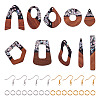 DIY Two Tone Dangle Earring Making Kit DIY-TA0009-01B-1