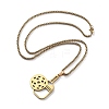 201 Stainless Steel Pickleball Paddle Pendant Box Chain Necklaces for Women Men NJEW-H050-01B-G-4