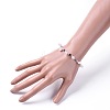 Non-magnetic Synthetic Hematite Beads Stretch Bracelets BJEW-JB04659-04-3