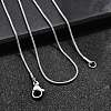 Tarnish Resistant 304 Stainless Steel Snake Chain Necklaces LS-STAS-M174-018P-A-4