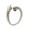 Brass Finger Cup Peg Ring Settings KK-L184-54P-1