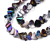 Electroplate Glass Beads Strands EGLA-N002-09-06E-3