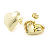 Brass Stud Earrings for Women X-EJEW-D088-05G-2