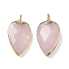 Natural Rose Quartz Pendants G-G012-13G-11-1