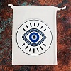 Evil Eye Style PU Leather Drawstring Storage Bags PW-WG759F7-04-1