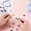 44 Pcs 11 Colors Vintage Alloy Acrylic Charm FIND-TA0001-30-12