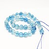 Dyed Round Natural Crackle Quartz Beads Strands G-K084-8mm-03A-4