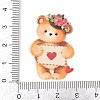 Valentine's Day Opaque Printed Acrylic Pendants OACR-A045-06H-3