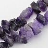 Natural Amethyst Nuggets Bead Strands G-A139-B04-1