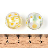 Printed Transparent Acrylic Beads MACR-T048-09-3