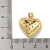 Brass Micro Pave Cubic Zirconia Pendants KK-N254-135D-G-3