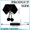 2Pcs 2 Colors Imitation Rex Rabbit Fur Plush Scarf AJEW-PH0008-63-2
