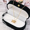 925 Sterling Silver Colorful Cubic Zirconia Constellation Pendant Cable Chain Necklaces for Women STER-R009-01G-12-1