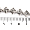 Tibetan Style Rhombus Alloy Bead Strands X-TIBEB-O007-05-NR-3