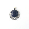 Synthetic Blue Goldstone Pendants PW-WGDEB18-07-1