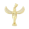 Brass Micro Pave Cubic Zirconia Pendants KK-D317-093G-01-1