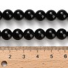 Natural Black Onyx(Dyed & Heated) Beads Strands X-G-H329-C06-8mm-5