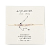 Natural stone constellation bracelet with 12 zodiac signs LS-NR2952-10-1