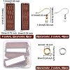 Olycraft DIY Rectangle Dangle Earring Making Kit DIY-OC0009-48-2