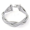 304 Stainless Steel Bracelet for Women BJEW-U009-04P-02-2